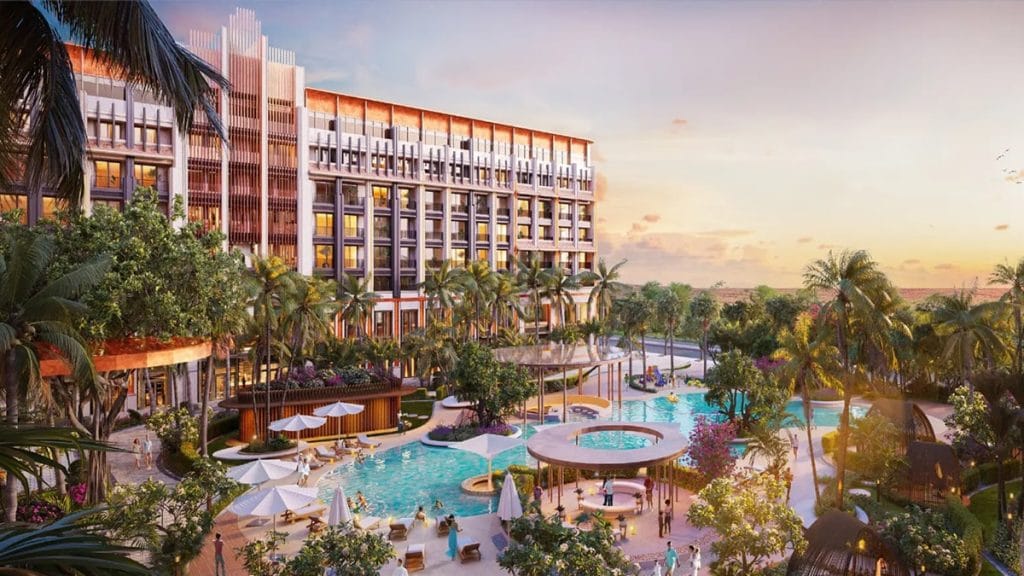 Tổ hợp khách sạn 5 sao quy mô hơn 1.000 phòng được thiết kế theo tiêu chuẩn quốc tế.