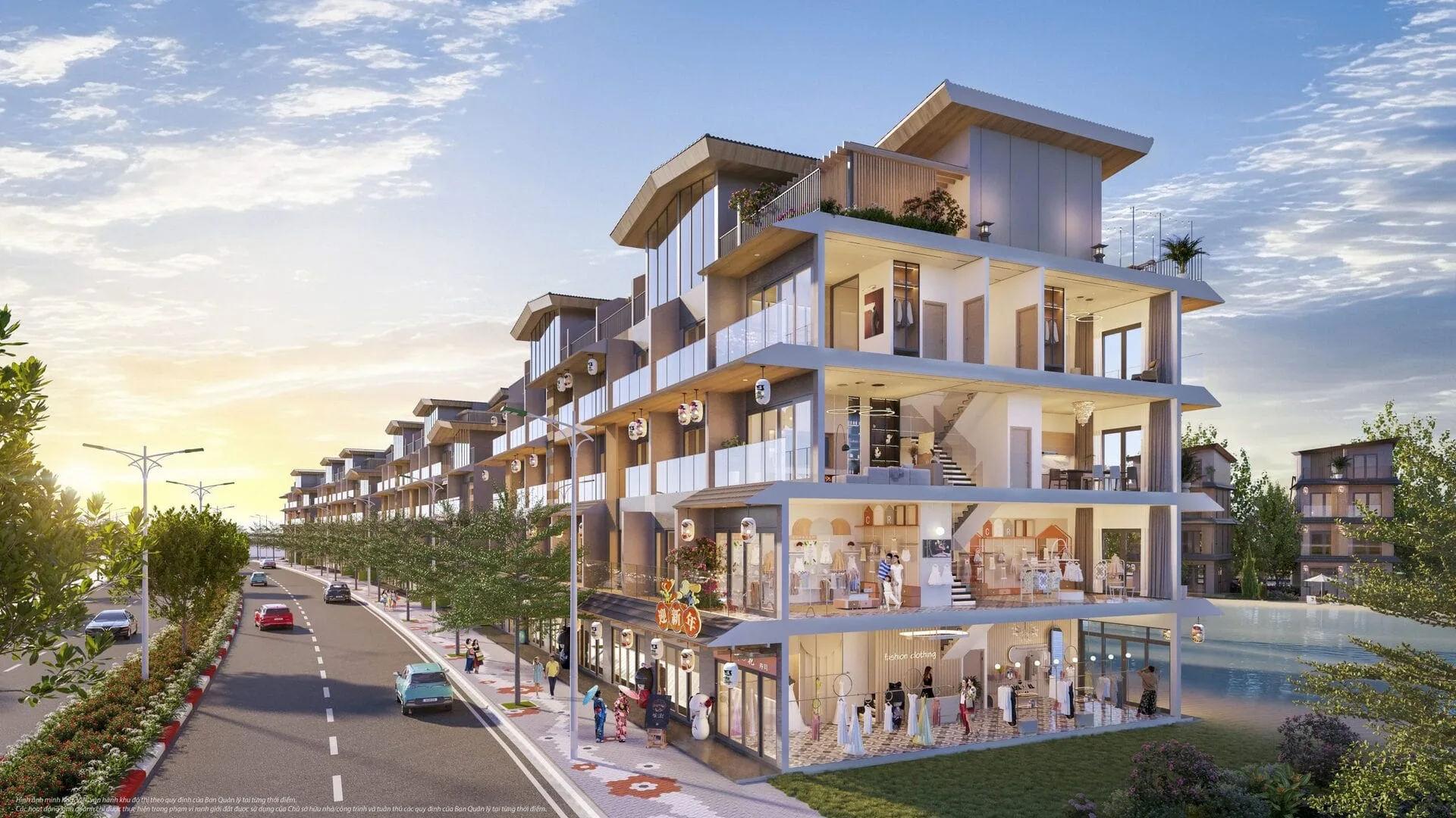 Phối cảnh Shophouse tại Vinhomes Hải Vân Bay (Ảnh minh họa)