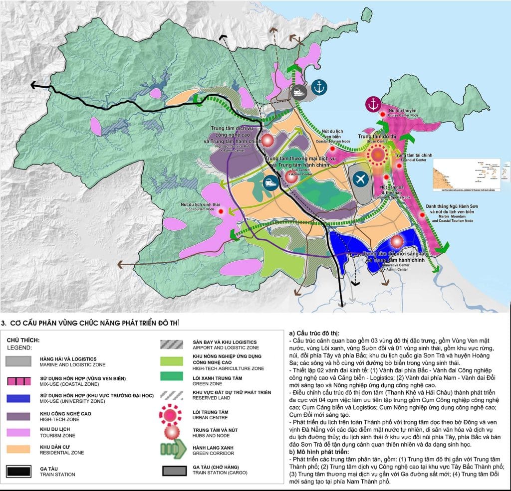 Cơ cấu phát triển đô thị xung quanh Vinhomes Hải Vân Bay