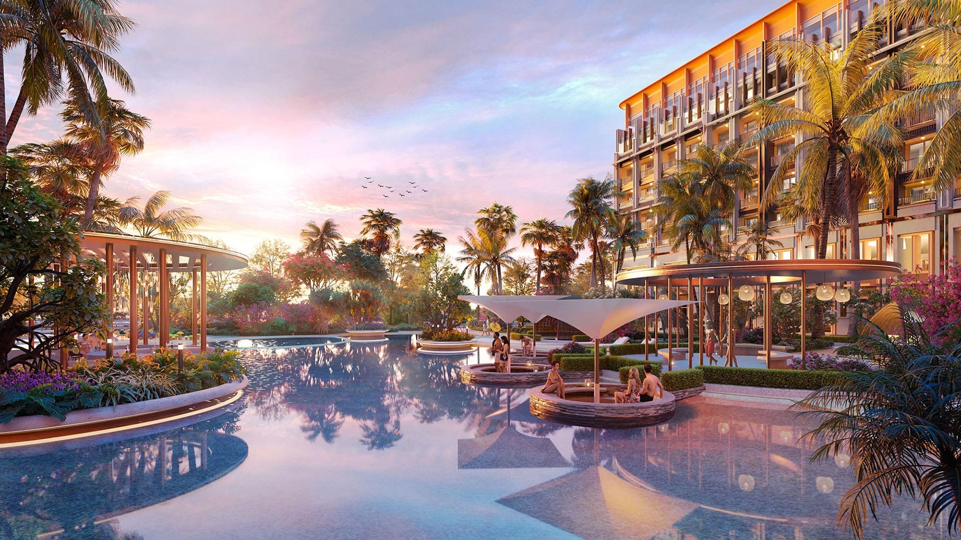 Tổ hợp khách sạn 5 sao quy mô hơn 1.000 phòng được thiết kế theo tiêu chuẩn quốc tế tại Vinhomes HaiVan Bay