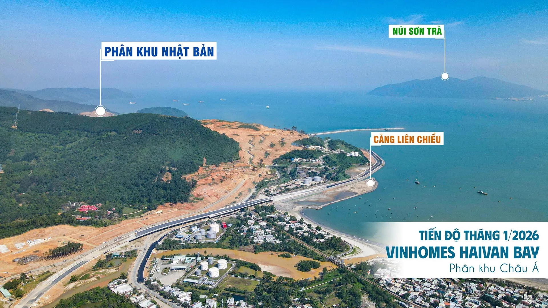 [Tháng 1/2026] Tiến độ thi công phân khu Châu Á