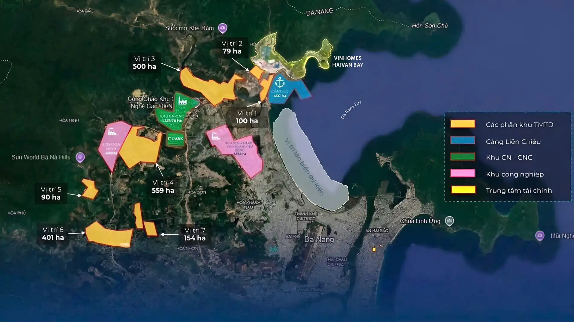 Vị trí dự án Vinhomes Hải Vân Bay nằm ngay cạnh cảng Liên Chiểu, sở hữu địa thế vàng, kết nối thuận tiện đến trung tâm thành phố và các điểm du lịch nổi tiếng