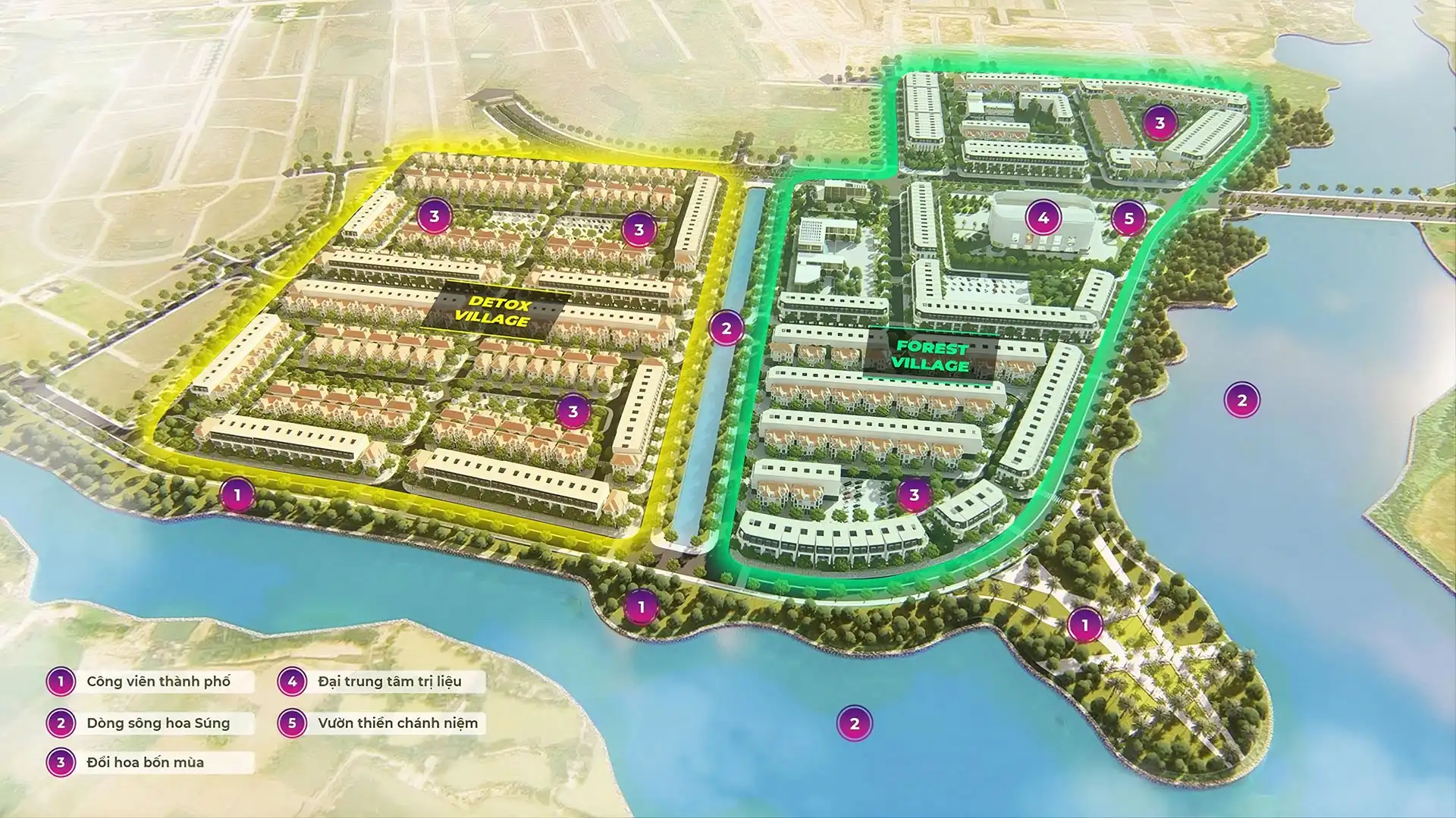 Mặt bằng tổng thể khu đô thị Pearl Rivera