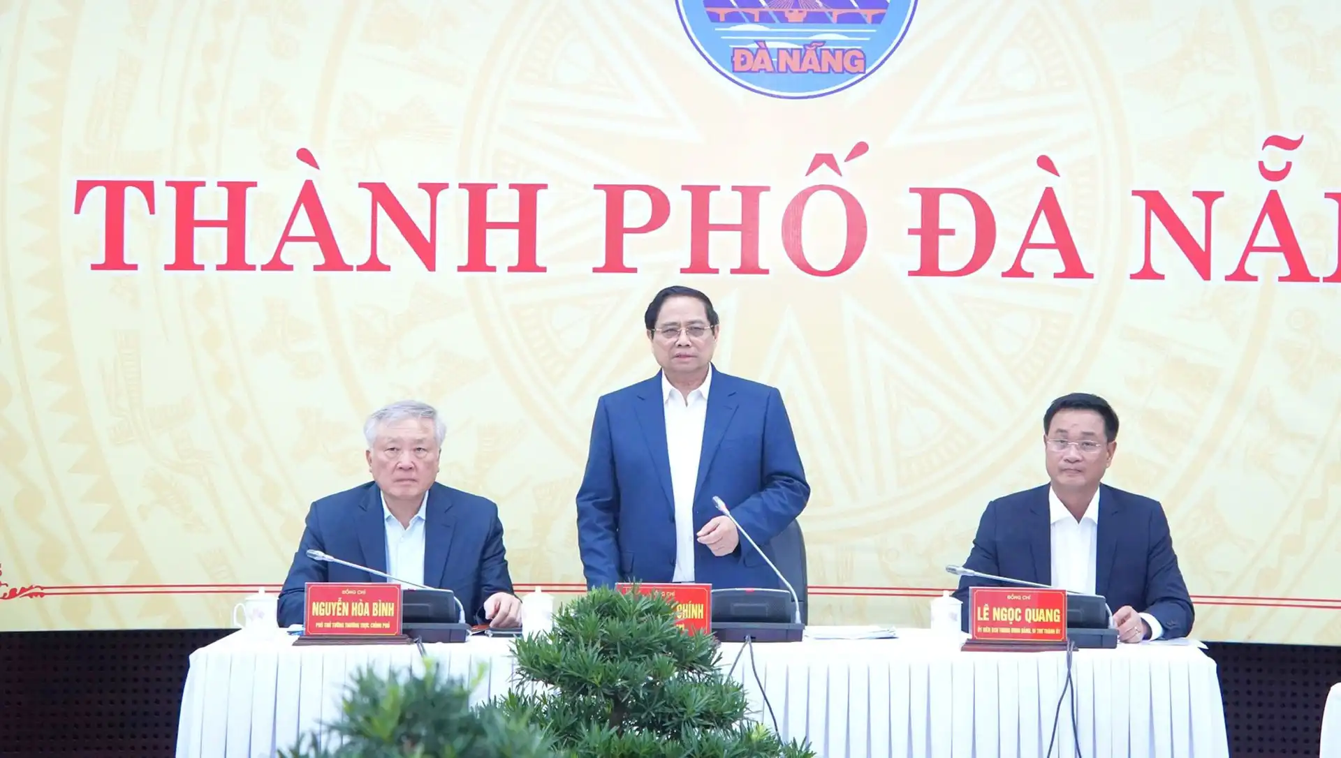 Thủ tướng Chính phủ Phạm Minh Chính tại buổi làm việc với Ban Thường vụ Thành ủy Đà Nẵng ngày 28-2