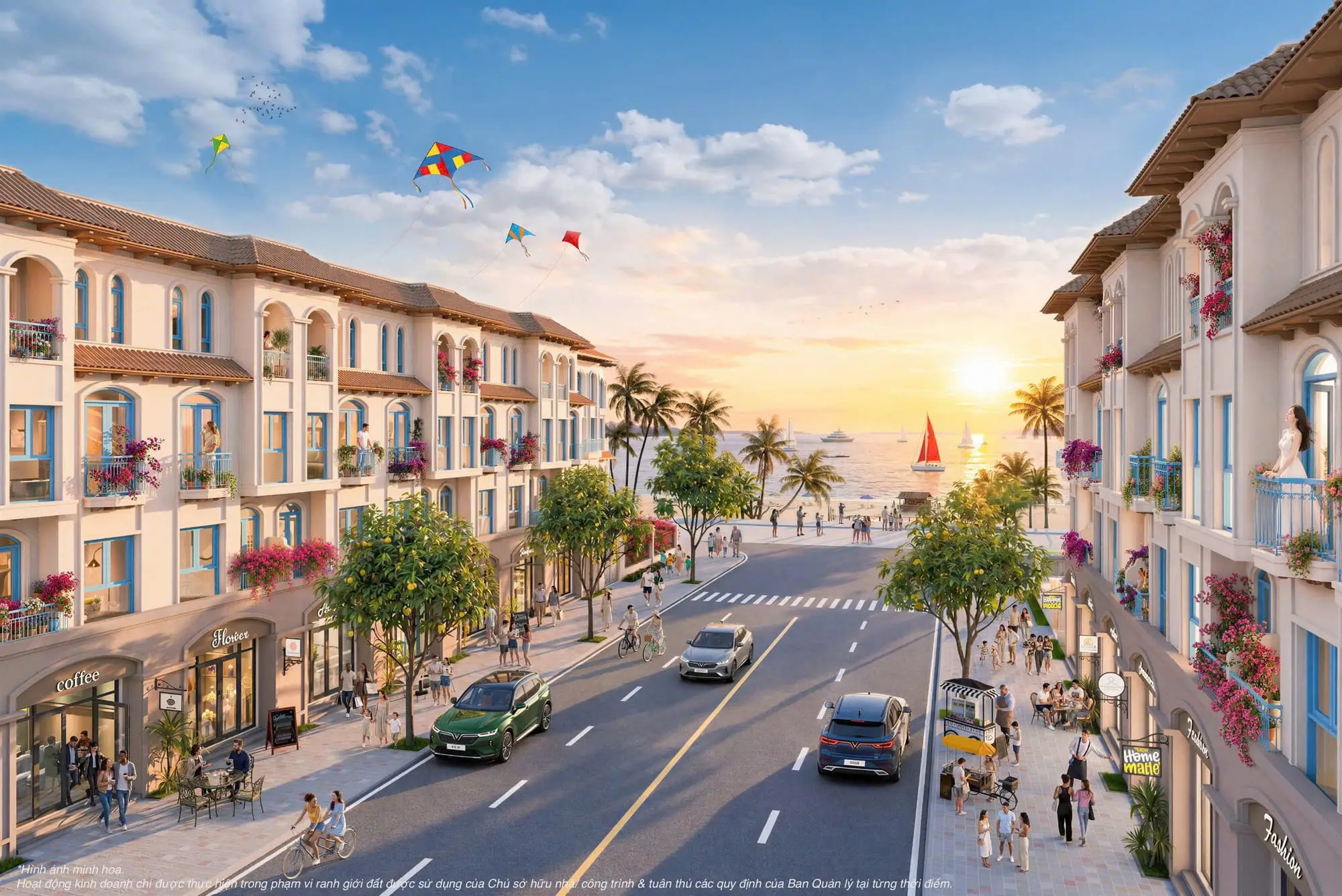 Phối cảnh căn hộ liền kề tại Vinhomes Hải Vân Bay