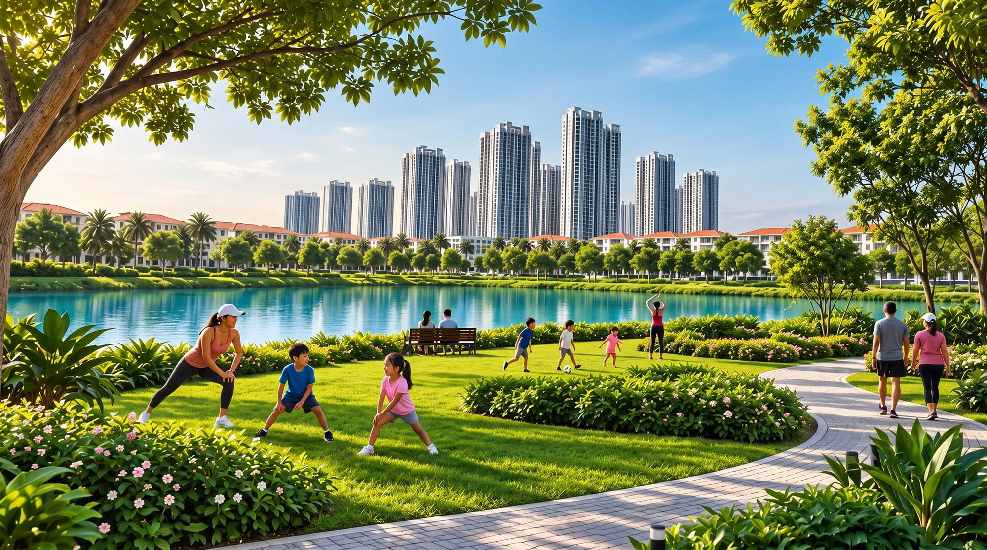 Công viên trung tâm tại Vinhomes King Park Công viên trung tâm tại Vinhomes King Park